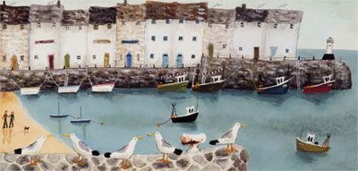 Greeting Card Gossiping Gulls